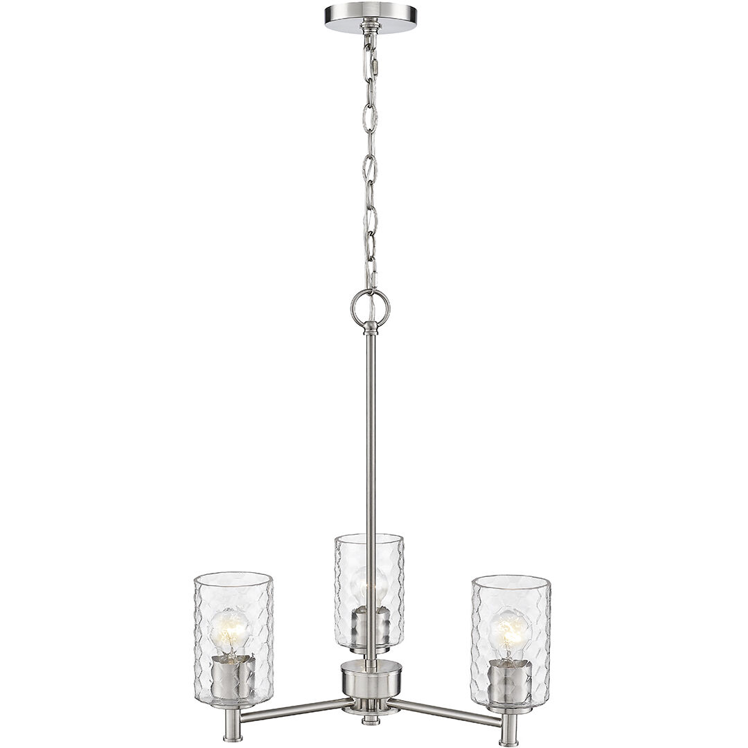 Ashli 3 Light 20 inch Brushed Nickel Chandelier Ceiling Light
